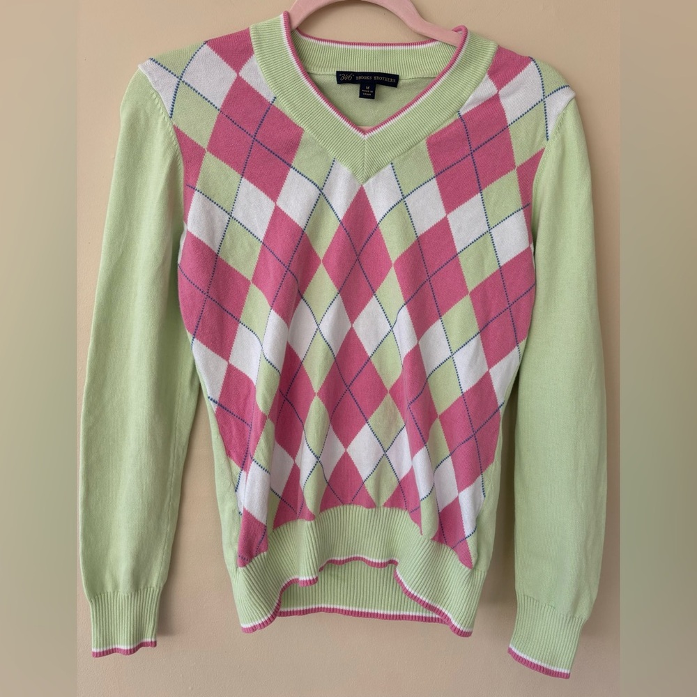 Brooks Brothers 346 Argyle Sweater. Size M